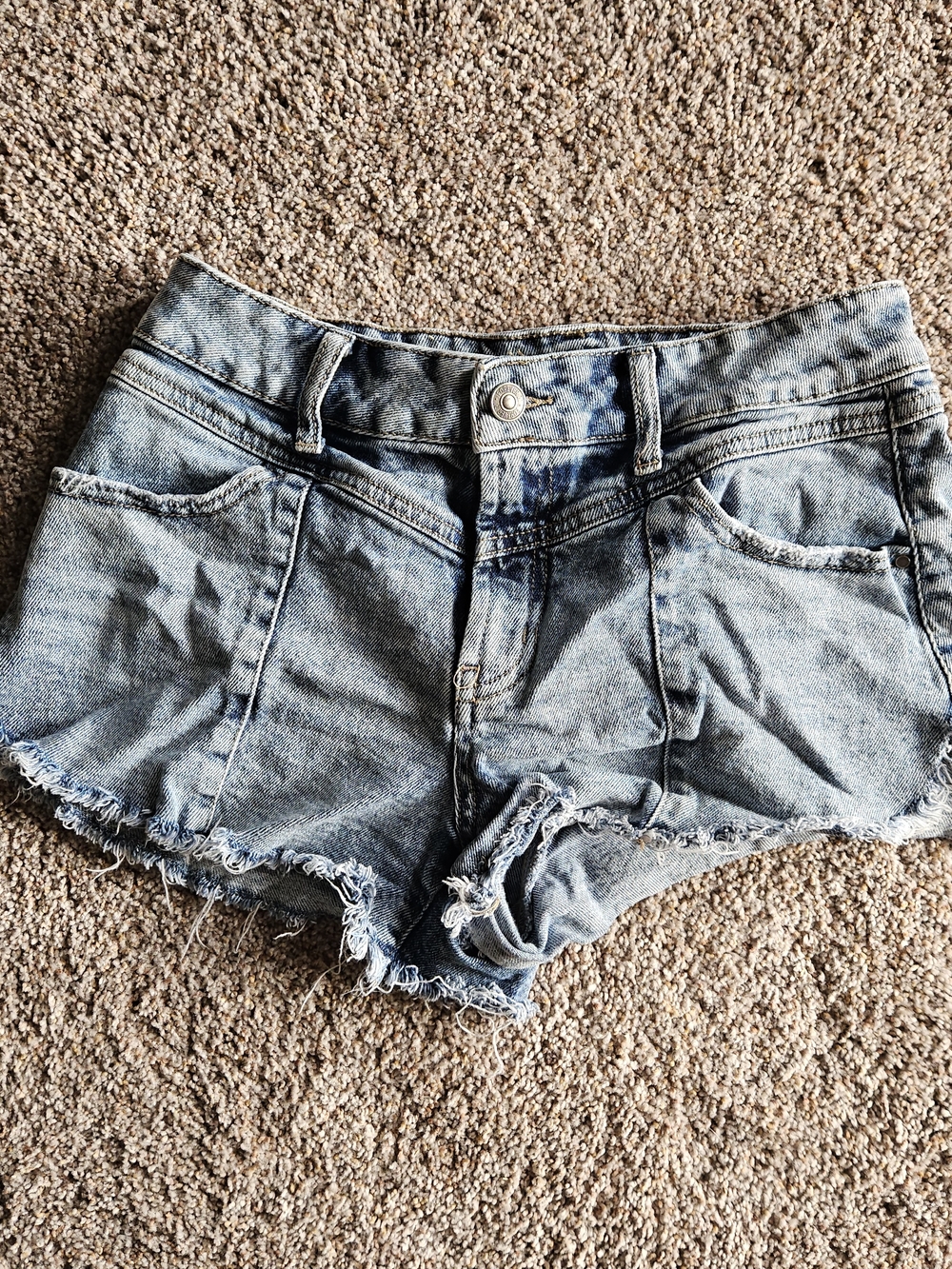 Forever 21 Light Blue Denim Cutoff Shorts